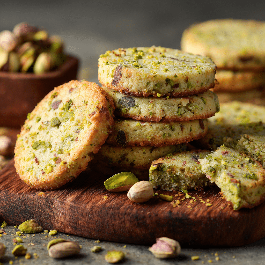 Pistachio Olive Oil Cookies Recipe - Recipe Image
