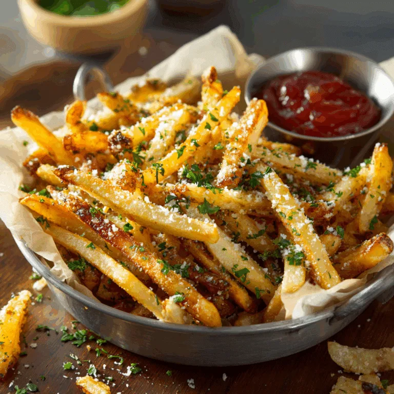 Air Fryer Garlic Parmesan Fries