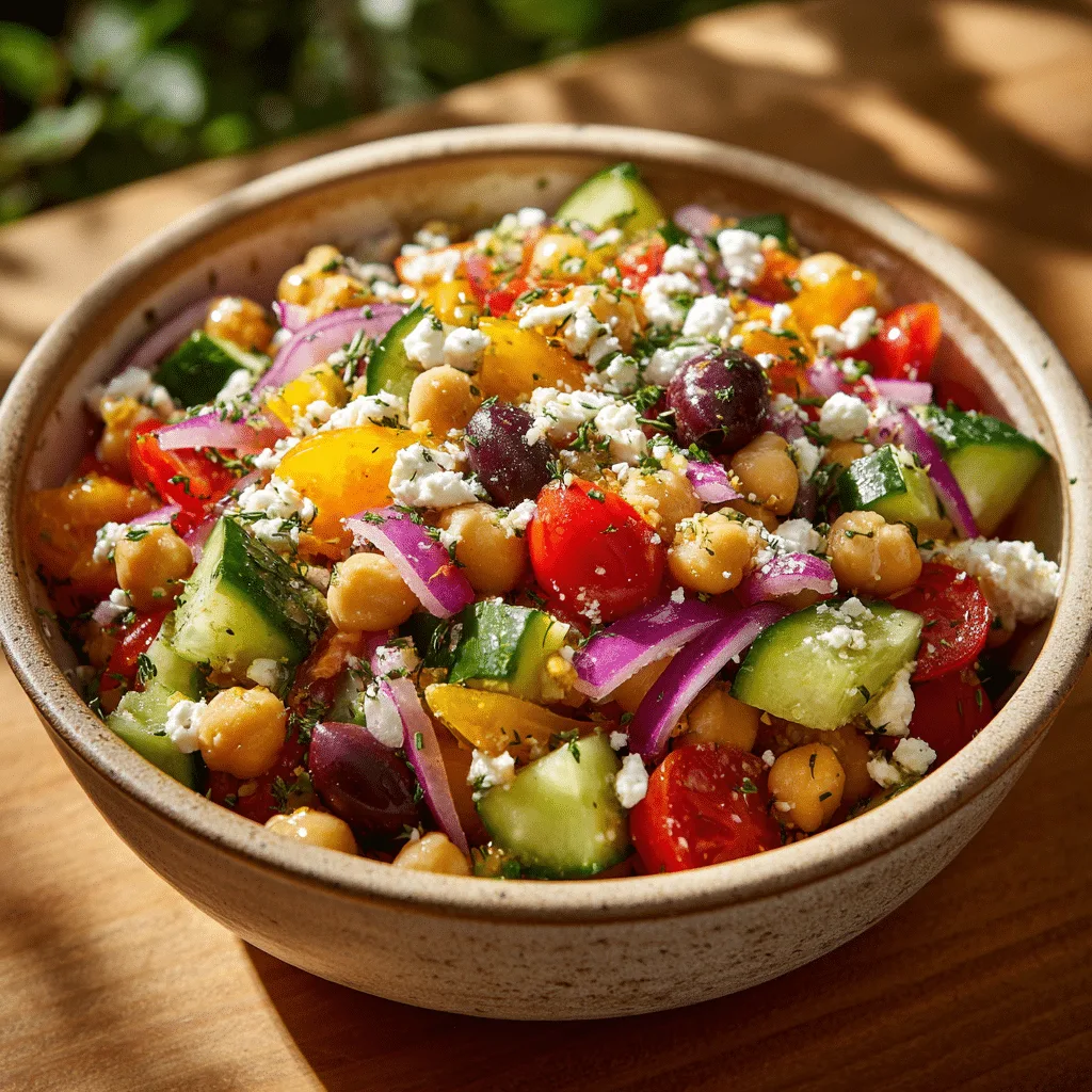 Mediterranean Chickpea Salad