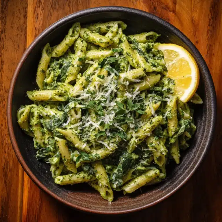 Creamy Spinach Pesto Pasta Recipe