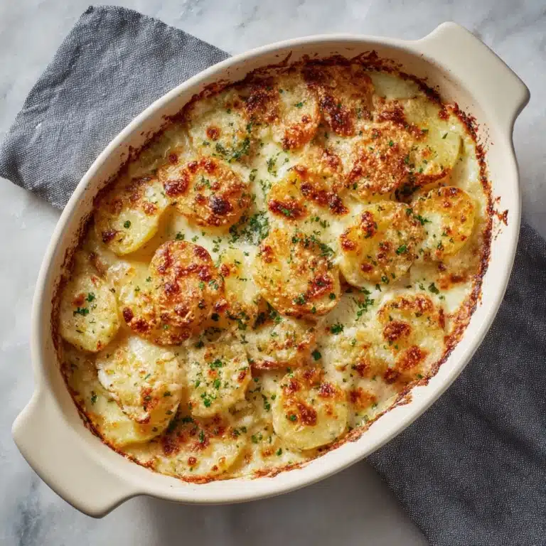 Creamy Garlic Parmesan Potato Bake Recipe