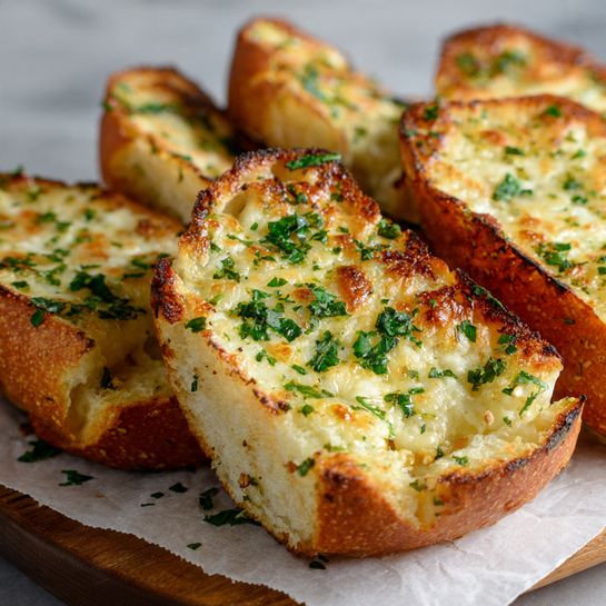 Cheesy Garlic Bread Recipe - Recipe Image