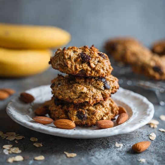 Banana Almond Breakfast Cookies Recipe