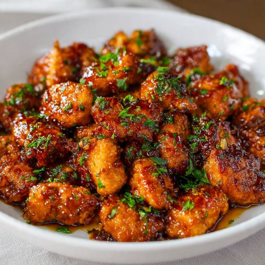 Honey Garlic Chicken Bites Recipe - Recipe Image