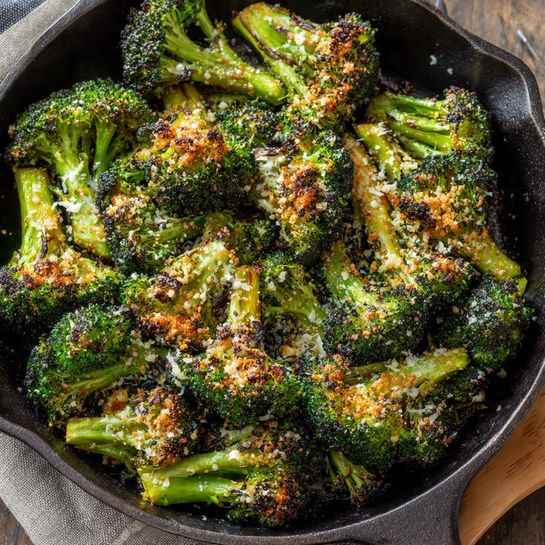 Garlic Parmesan Roasted Broccoli Recipe - Recipe Image