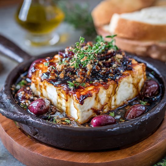 Greek Honey Baked Feta Recipe
