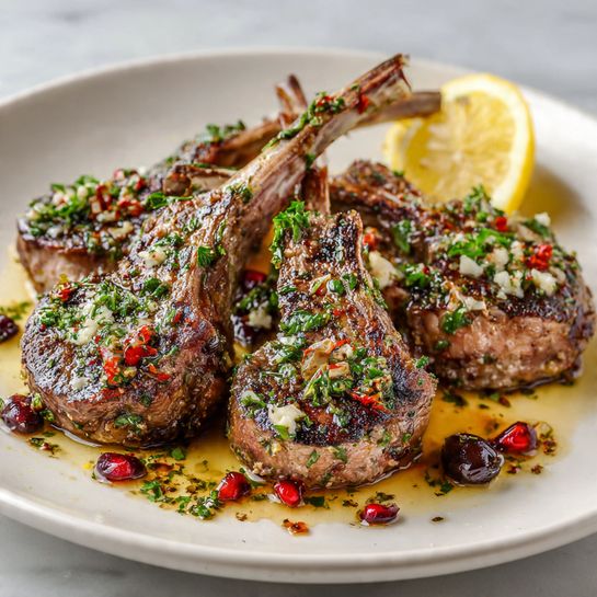 Greek Lamb Chops Recipe - Recipe Image