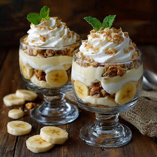 Banana Cream Pie Parfaits Recipe - Recipe Image