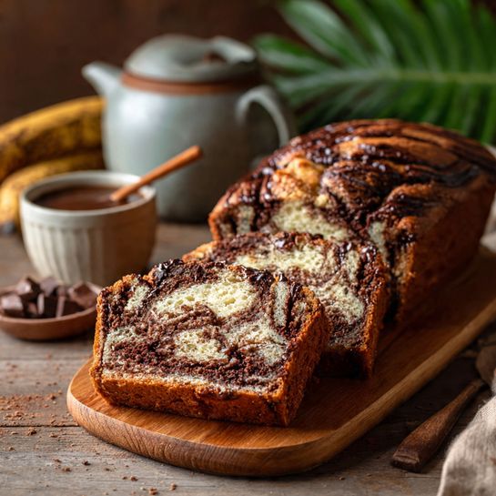 Banana Chocolate Swirl Bread Recipe - Recipe Image