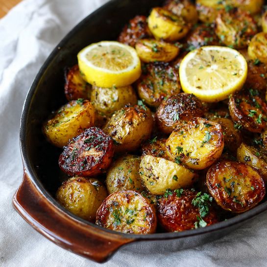 Lemon Herb Roasted Potatoes Recipe - Recipe Image