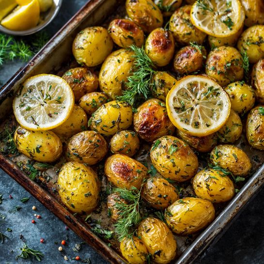 Lemon Herb Roasted Potatoes Recipe - Recipe Image