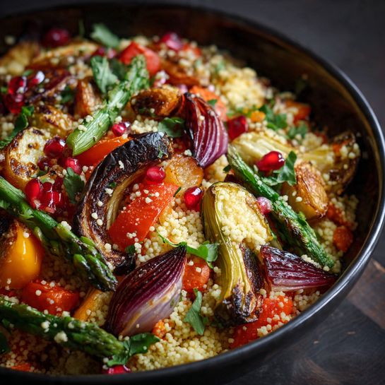 Roasted Vegetable Couscous Salad Recipe - Recipe Image