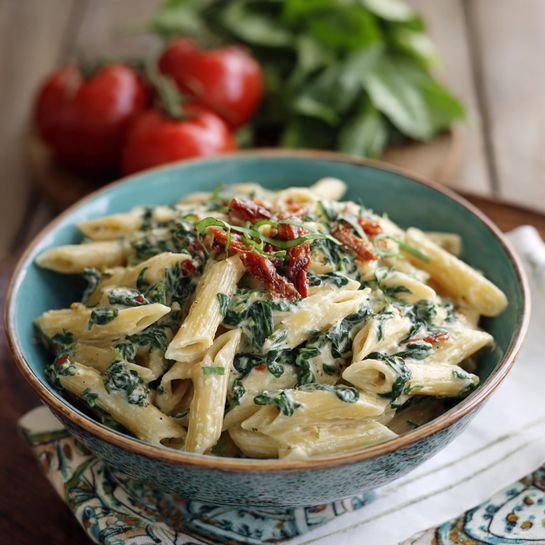 Creamy Spinach Penne Recipe