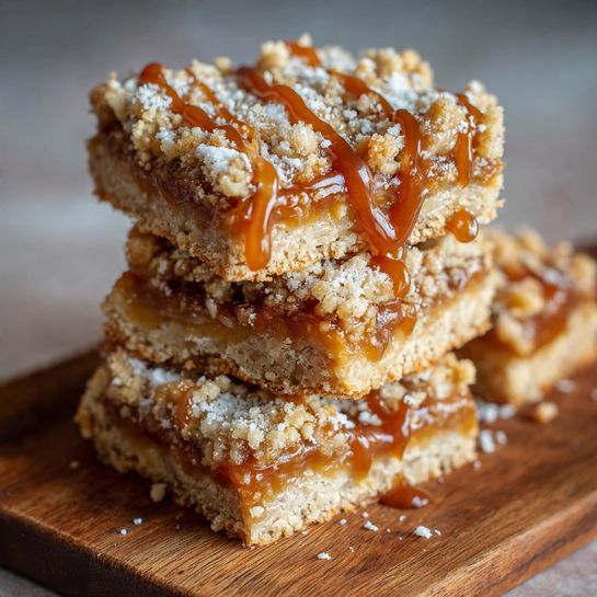 Banana Caramel Crumble Bars Recipe