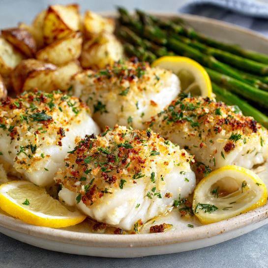 Baked Lemon Garlic Cod Recipe