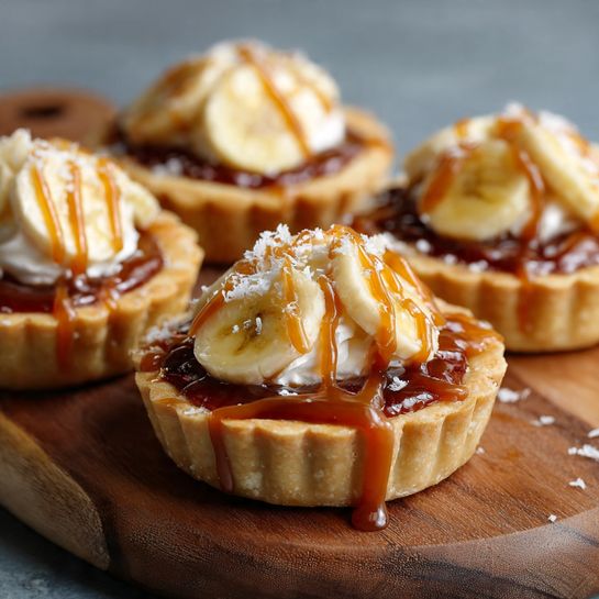 Banana Caramel Mini Tarts Recipe - Recipe Image