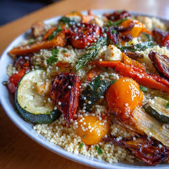 Roasted Vegetable Couscous Salad Recipe