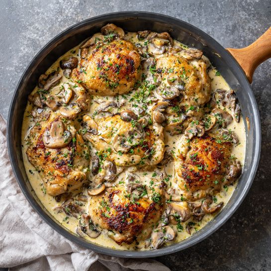 Creamy Mushroom Chicken Recipe