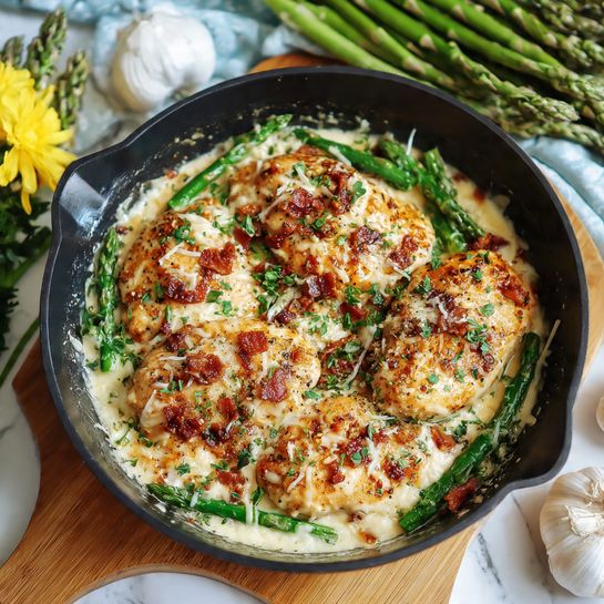 Creamy Garlic Parmesan Chicken Skillet Recipe