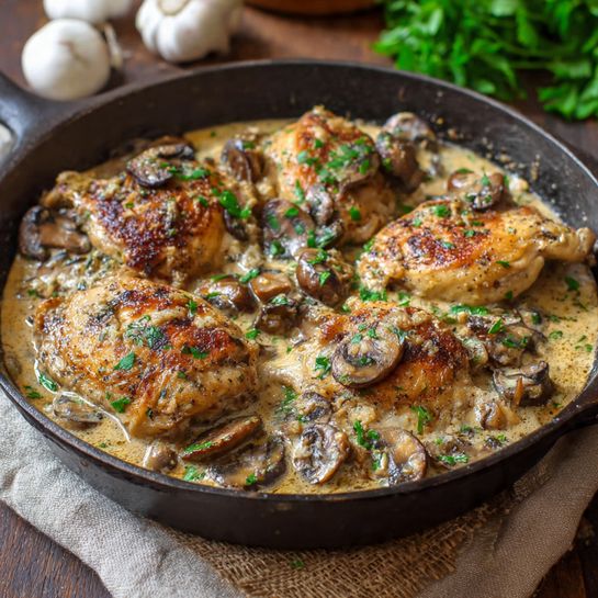 Creamy Mushroom Chicken Recipe - Recipe Image