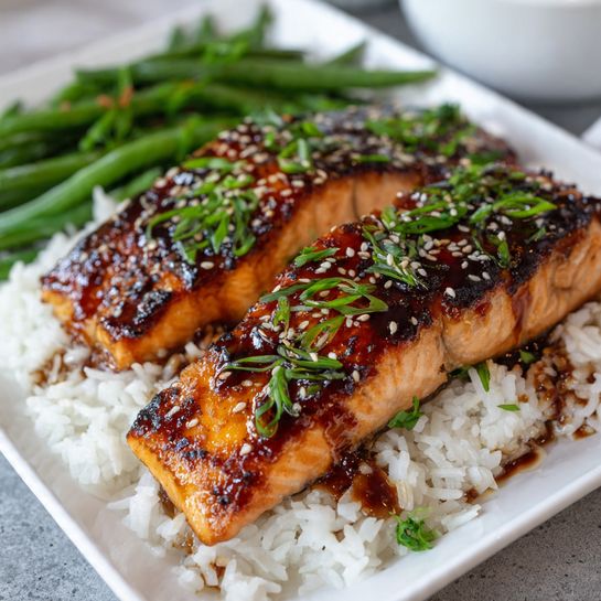 Honey Soy Glazed Salmon Recipe - Recipe Image