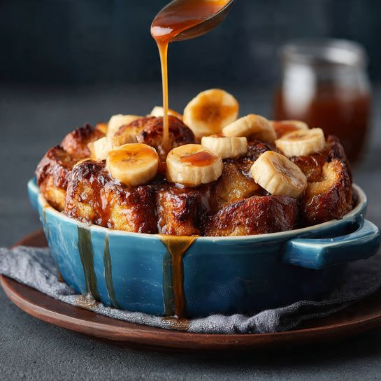Caramelized Banana French Toast Bake Recipe