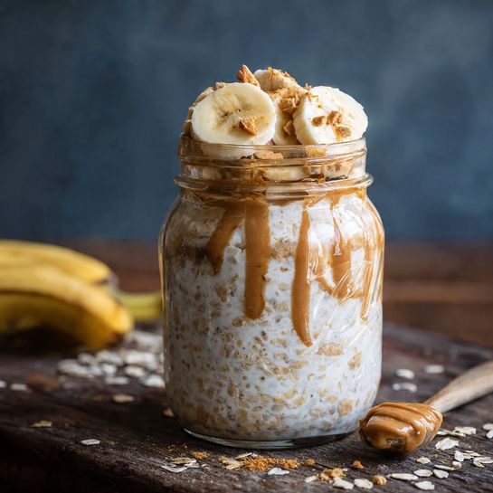 Banana Peanut Butter Overnight Oats Recipe