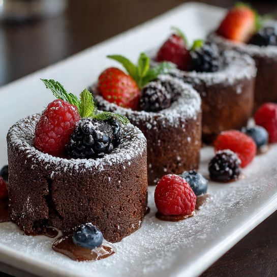 Mini Chocolate Lava Cakes Recipe - Recipe Image