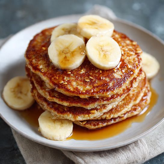 Banana Oat Pancakes (No Sugar) Recipe - Recipe Image