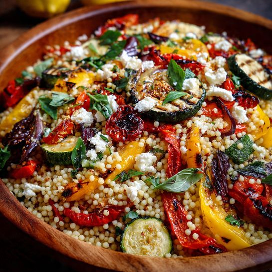 Roasted Vegetable Couscous Salad Recipe - Recipe Image