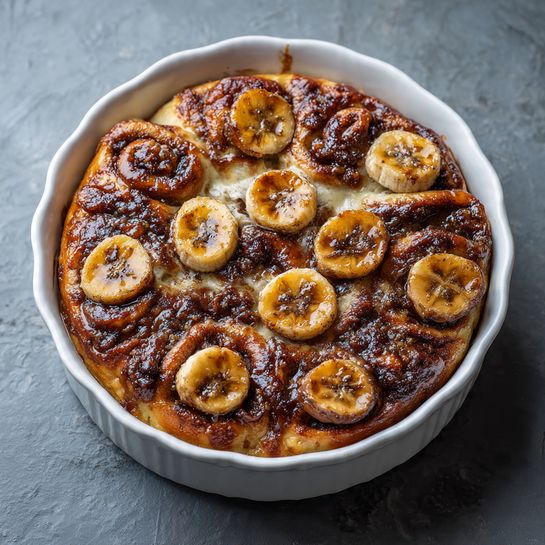 Banana Cinnamon Roll Bake Recipe