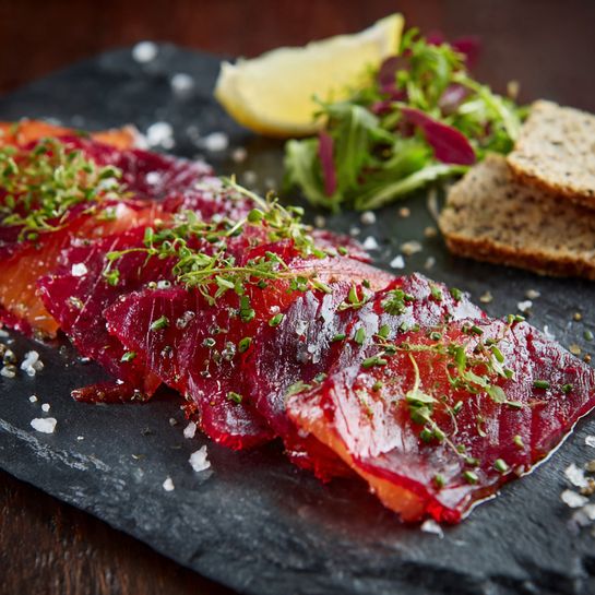 Beetroot Cured Salmon (Gravlax) Recipe - Recipe Image