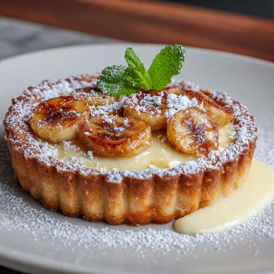 Banana Custard Tart Recipe