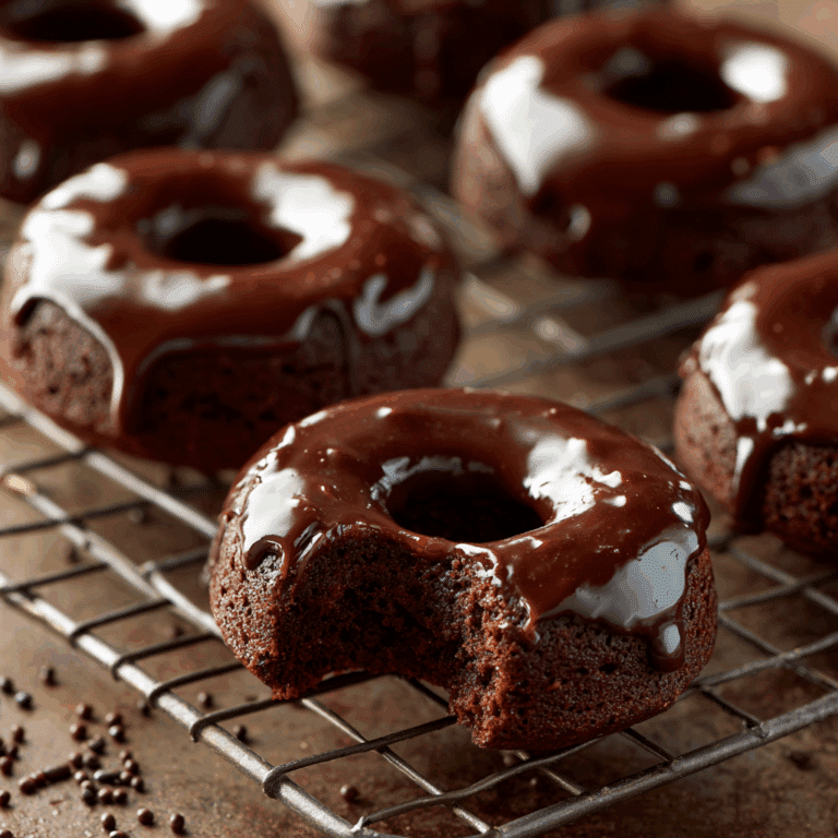 Chocolate Glazed Baked Donuts Recipe