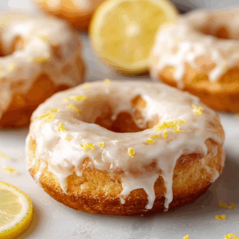 Lemon Glazed Baked Donuts Recipe