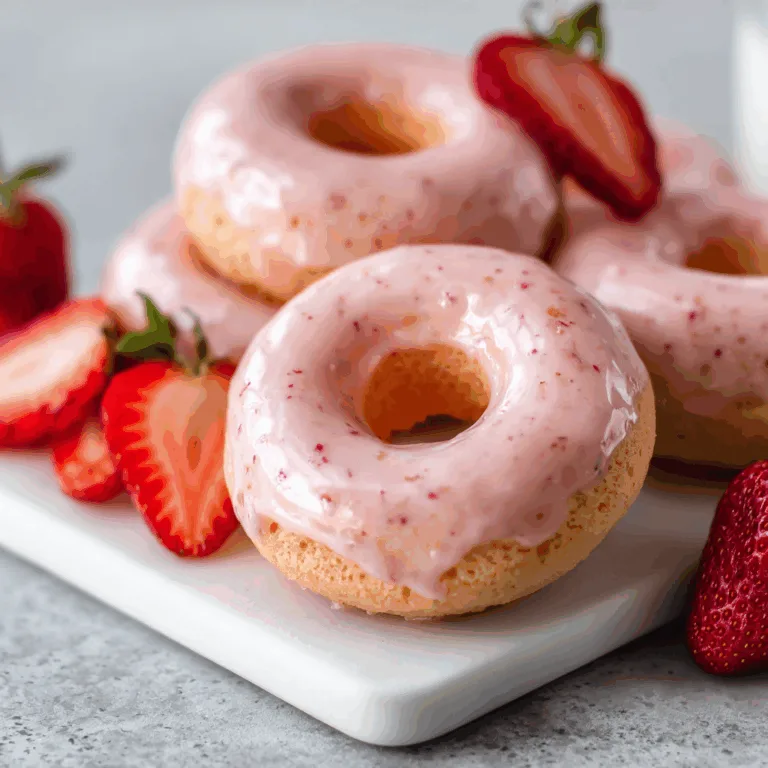 Strawberry Baked Donuts Recipe