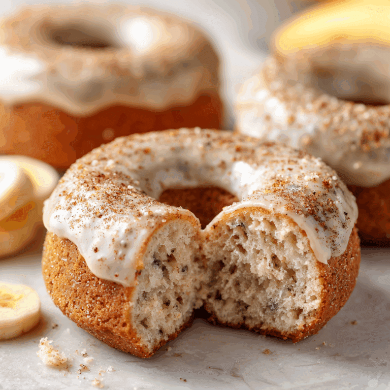 Banana Bread Baked Donuts Recipe