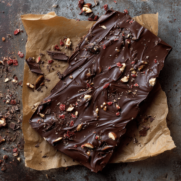Chocolate Bark (3 Ingredients) Recipe