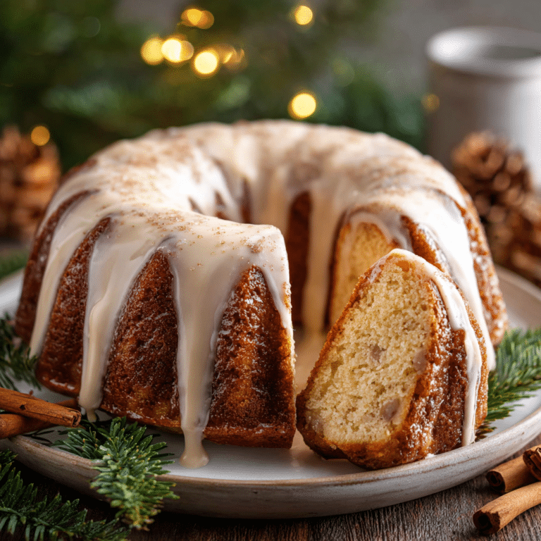 Eggnog Bundt Cake Recipe