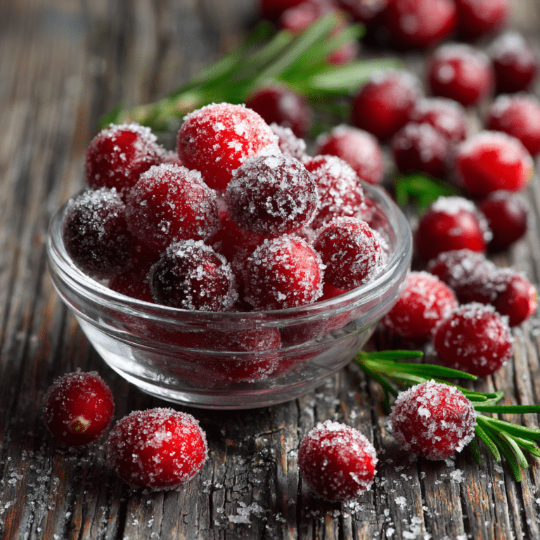 Sugared Cranberries Recipe
