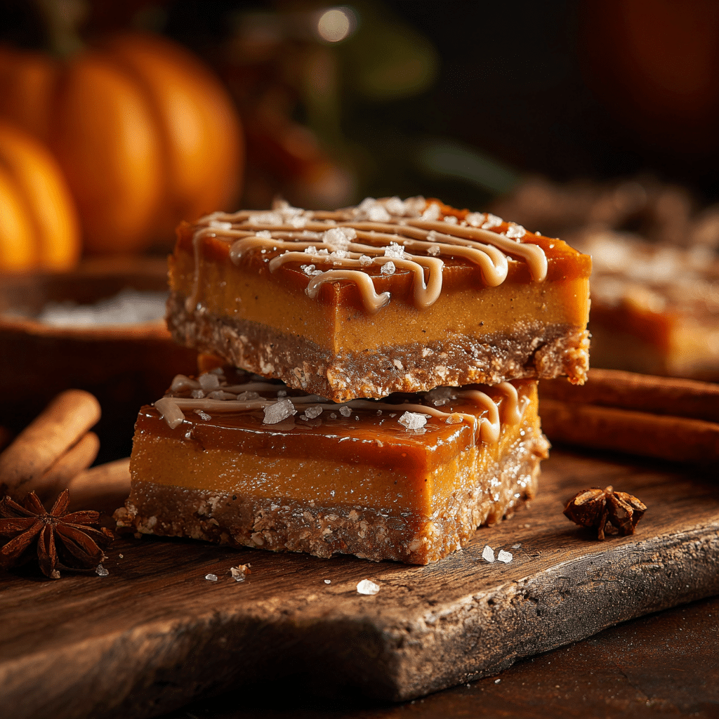 Spiced Pumpkin Pretzel Bars Recipe