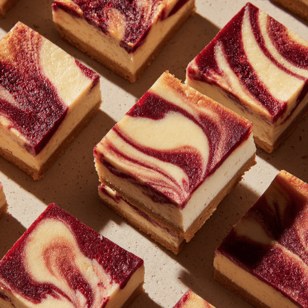 Creamy Raspberry Cheesecake Bars Recipe