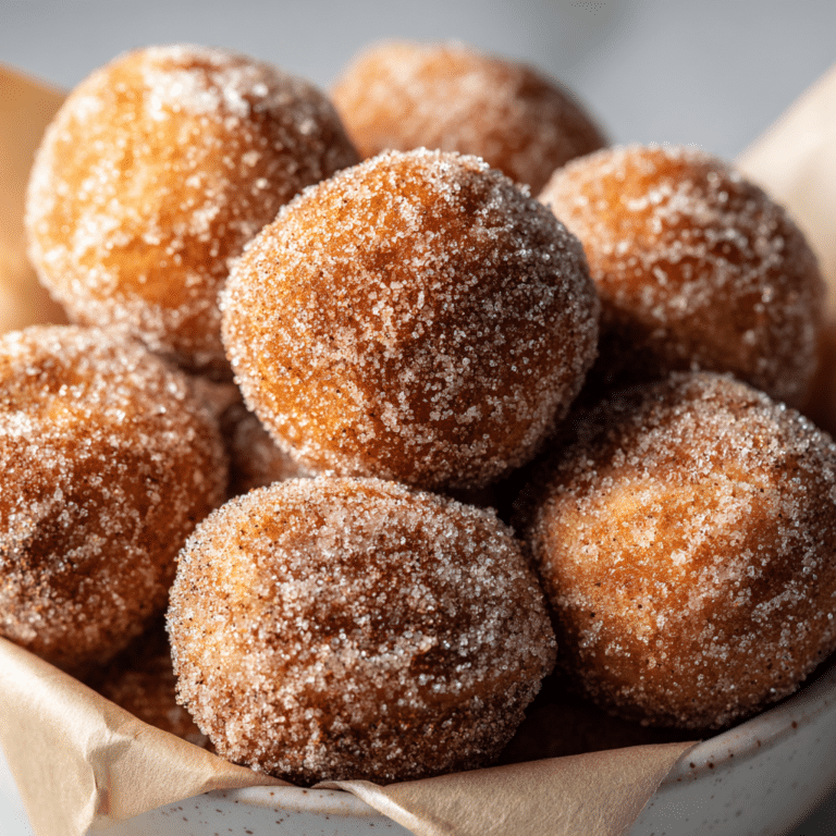 Cinnamon Sugar Donut Holes Recipe