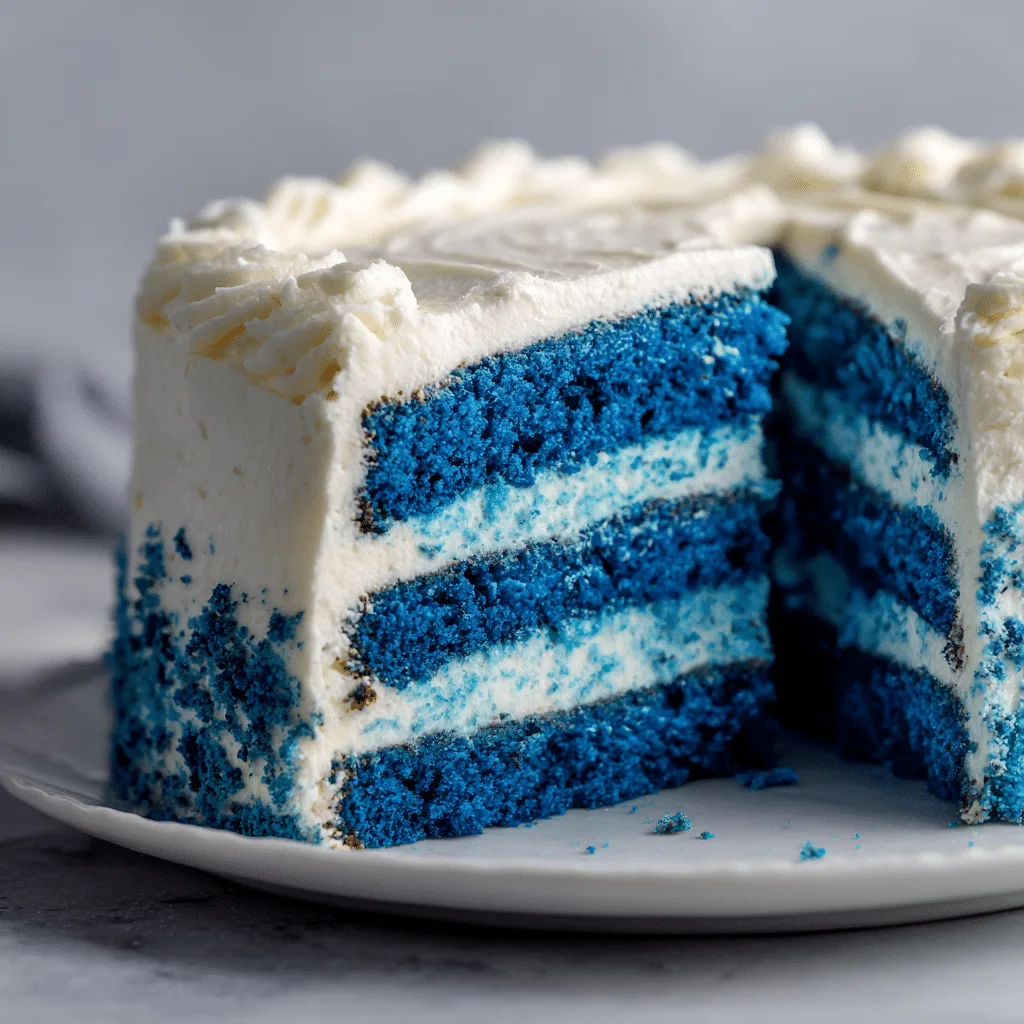 Blue Velvet Cake with Cream Cheese Frosting Recipe