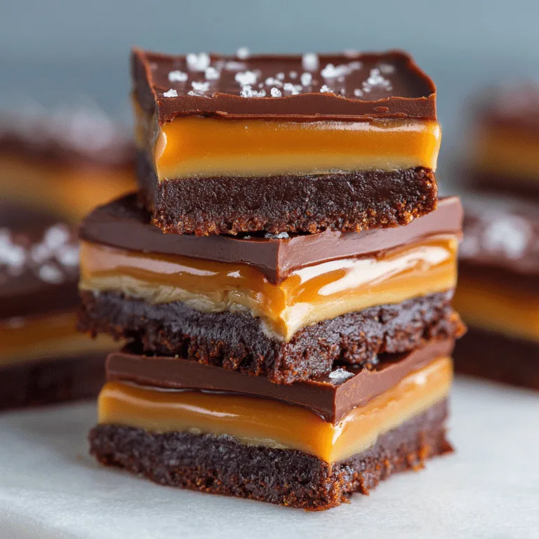 Chocolate Caramel Bars Recipe