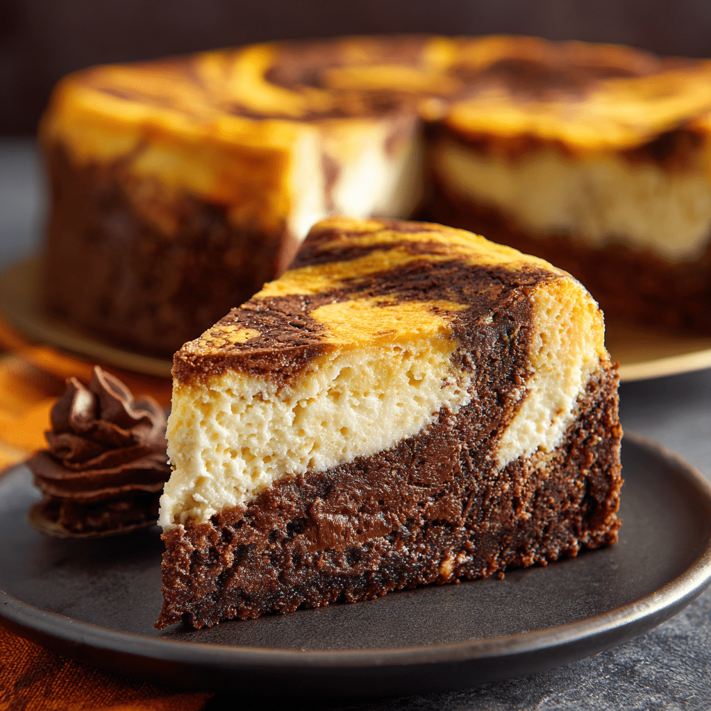 Pumpkin Cheesecake Brownie Pie Recipe