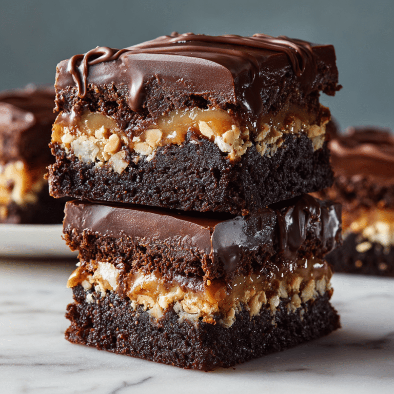 Triple Decker Hazelnut Brownies Recipe