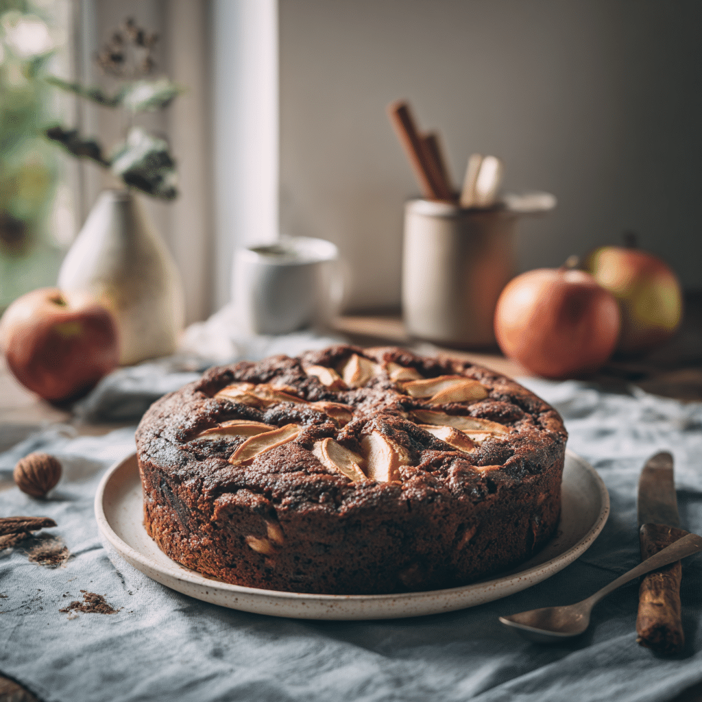 Chocolate Apple Cinnamon Breakfast Cake Recipe