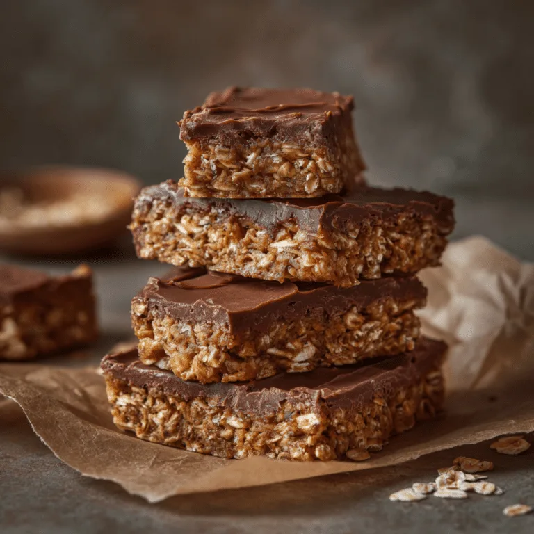 Chocolate Oat Breakfast Bars Recipe