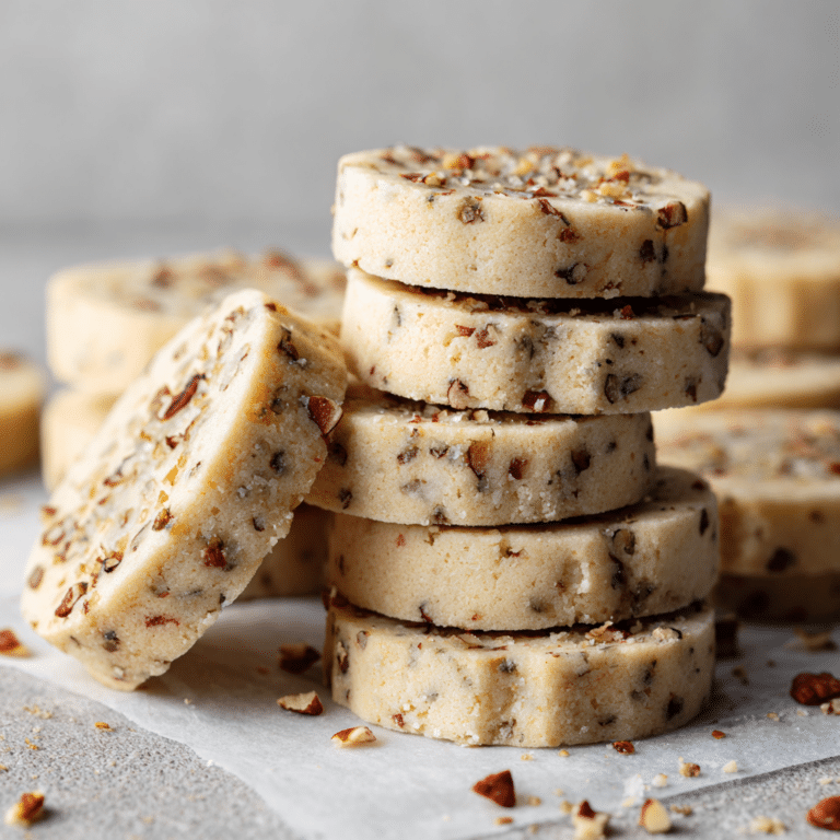 Toasted Pecan Shortbread (Slice-and-Bake) Recipe